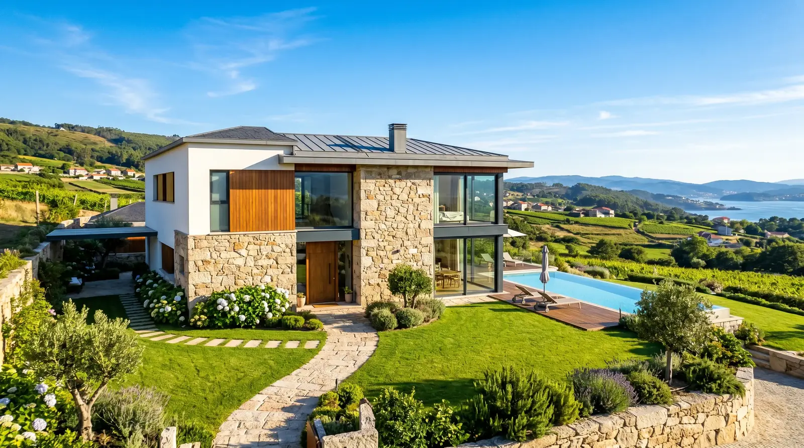 Instalar placas solares en Noia: villa histórica y viviendas de la ría de Muros e Noia con cubierta propia